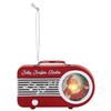 Mr. Christmas Mini Radio Ornament-Red Christmas Decoration