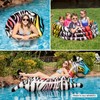 Poolmaster Zany Zebra Jumbo Swimming Pool Float Rider, Zebra Large
