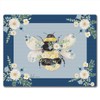 CounterArt Beautiful Bee 3mm Tempered Glass Cutting Board 10” x