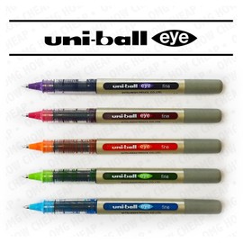 Uni-Ball EYE - UB-157 Fine Liquid Ink Rollerball Pen - Tropical Set - Pack of 5