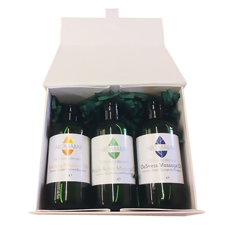 Aromabar Massage Oil Favourites Gift Set with Muscle Aches, De