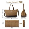 OneTigris Waxed Canvas Tool Tote Bag with Removable Tool Roll