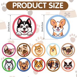 Chinco 120 Pcs Boys Potty Training Targets Boys Potty Targets Aids Flushable Pee Training Chart for Toddlers Use(Dog Style)