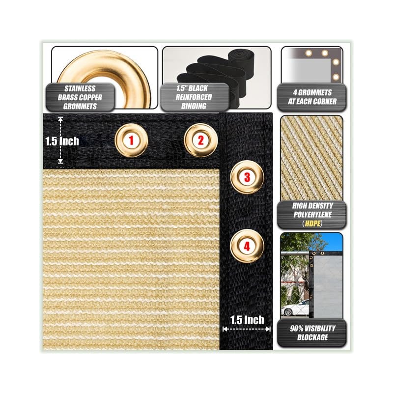 ShadeMart Privacy Fence Screen Sample Set Standard SMTAP0550