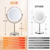 GREENFROM 15X Lighted Makeup Mirror: 9 inch Magnifying Mirror with