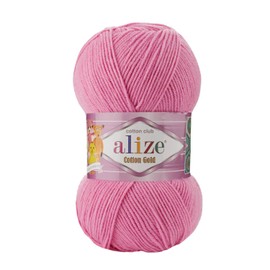 55% Cotton 45% Acrylic Alize Cotton Gold Yarn 1 Skein/Ball 100 gr 360 yds (264 - Pink)