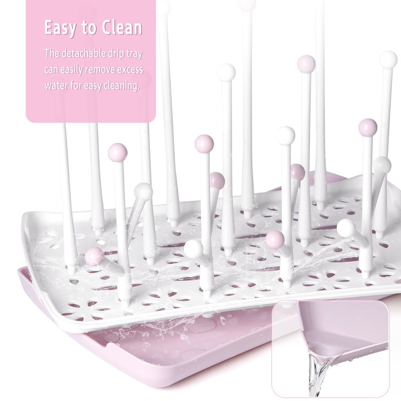 Termichy Baby Bottle Drying Rack, Large Capacity Baby Bottle Rack