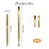 2 Pack Retractable Lip Brush for Lipstick Lip Gloss Double-Ended