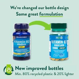 Holland & Barrett Vitamin B2 + Riboflavin 100mg 120 Tablets