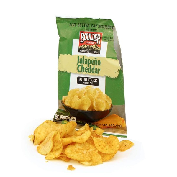 Boulder Canyon Potato Chips - Jalapeno Cheddar (Pack Of 55)