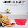 Alipis Apple Basket, 11 Inch Hand-Woven Plastic Apple Shape Fruit