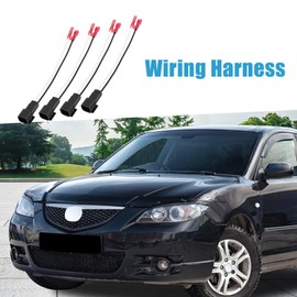 A ABSOPRO Speaker Wire Adapter Connector Harness Plastic Black (Set of 4)