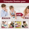 Smilejoy Triangle Domino,Triangular Domino Tiles with Brass Spinners Tabletop Game