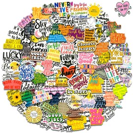 100pcs Inspirational Stickers Vision Board Supplies, Reward Motivational Stickers for Teens Adults Students Teachers Planners Employees, Positive Sticker for Water Bottles, Scrapbook, Journal