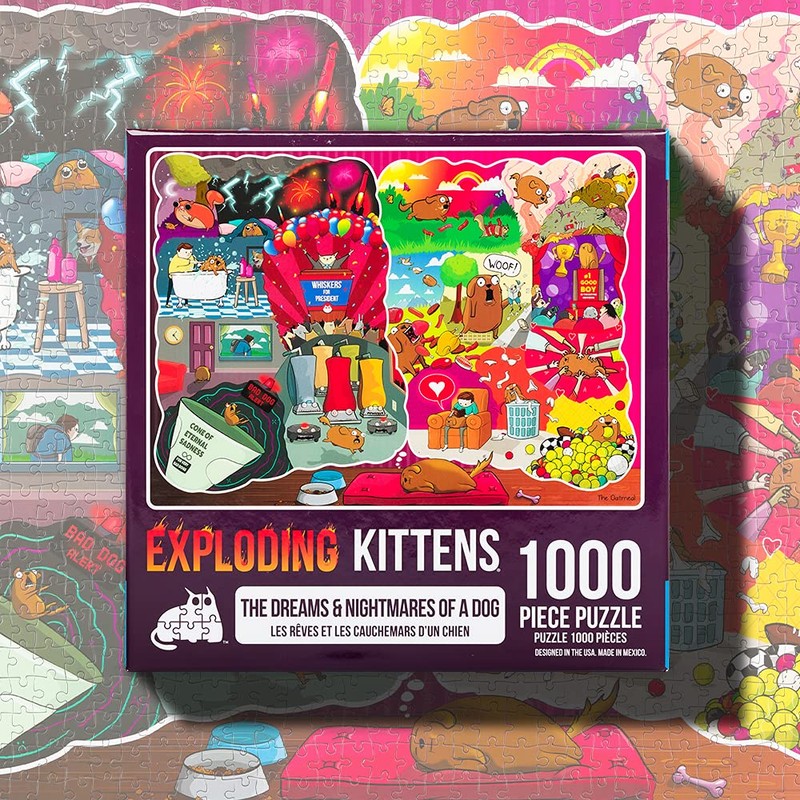Exploding Kittens - Rompecabezas de 1000 Piezas - Los sueños