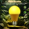 Roche Jaune Bug Light Bulbs, Yellow Bug Lights for Outside,