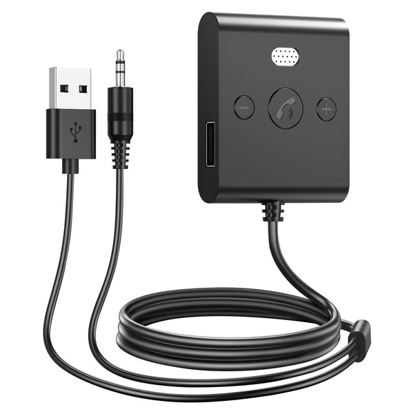 Bluetooth Car Aux, Bluetooth Receiver 5.4, Wireless Audio Hands-Free Calling