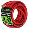 GEARit 1/0 Gauge Wire (25ft - Red Translucent) Copper Clad