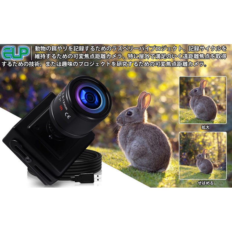 Varifocal Lens USB Camera with Box Housing,USB Webcam Mini Camera
