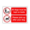 Safety First Display LTD All dogs must be kept on