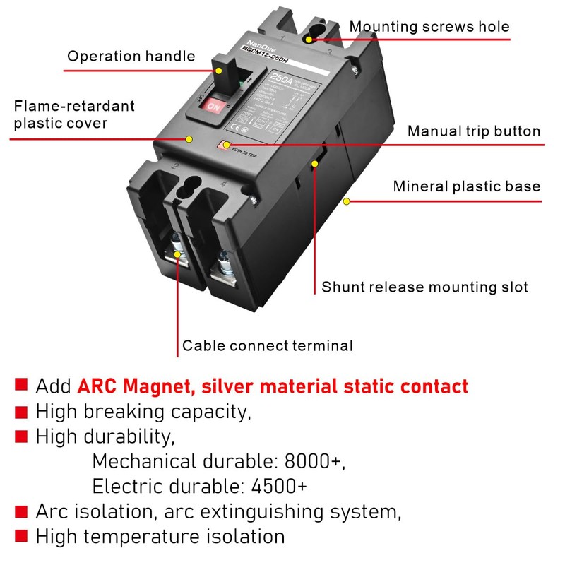 NanQue DC Solar Panel Circuit Breaker PV System Disconnect Switch
