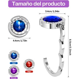 3 Piezas Gancho Para Bolsa, Ganchos Para Bolsas De Mujer, Ganchos Para Bolsas, Very Suitable For Office, Bar, Shop, Restaurant, And Home Use, Can Be Used To Hang Backpacks And Bags, Etc
