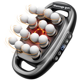 LEVILO 16 Head Massage Gun Deep Tissue for Neck, Shoulder, Back Massager – Electric Neck Massager for Muscle Recovery – Quiet, Portable & Powerful Full Body Tool – Ideal Gift for Men & Women