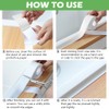 2 Pack Caulk Strip, 1.5" x 10.5Ft PVC Self Adhesive