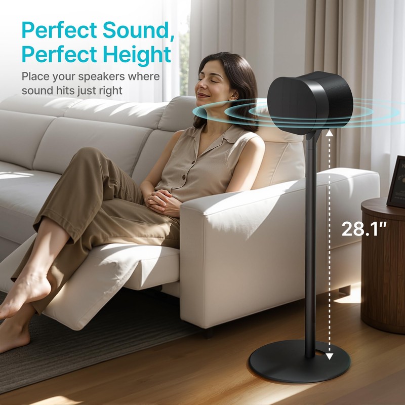 Pegzone Speaker Stands Pair Compatible with Sonos Era 100 and