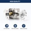 Orger Passage Door Knobs,Modern Glass Door Knobs, Keyless Stain Nickel