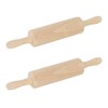 Chef Aid Kitchen Beechwood Rolling Pin for Baking 23cm (Pack