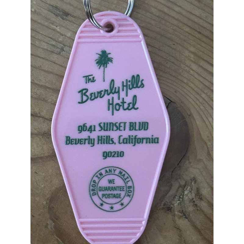 Pink Beverly Hills Hotel Keytag