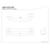 Kingston Brass GB1412CSW Made to Match 12-Inch Stainless Steel Grab