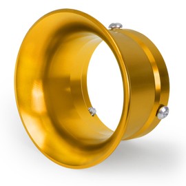 Tongze 55mm Velocity Stack: Yellow Decorative Motorcycle Carburetor Air Intake Filter Cup Compatible with PWK32 PWK34 Carb, Fits for Mini Bike/Dirt Bike/ATV-Short