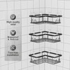 UUlioyer Corner Shower Caddy 3-Pack, Shower Shelf No Drilling, Bathroom