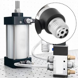 Briny River 2pcs Air Flow Control Valve Connector Push in Pneumatic Flow Control Valve 6mm Turn 1/4 Thread for Air Hose Quick Connection