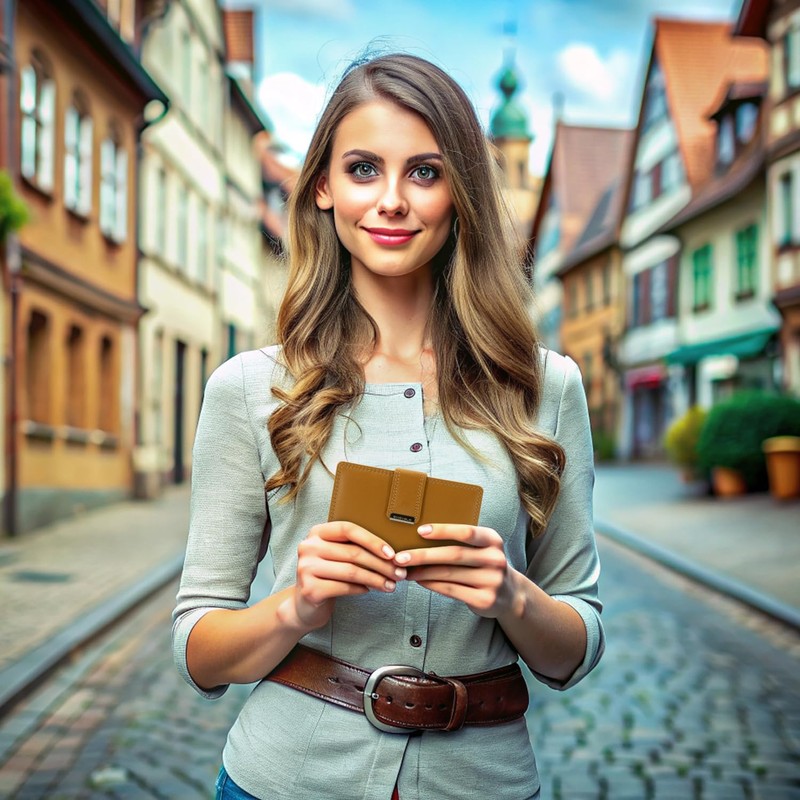 ekavale Ladies Soft Leather Wallet with RFID Protection - Women's