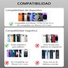 Cartera Magnética, Porta tarjetas magnético ajustable, Billetera magnética de piel