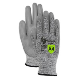 MAGID Polyurethane Coated ANSI Level A4 Cut-Resistant Firm Grip Work Gloves, 12 Pairs, Size 8/Medium, GPD452