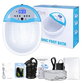 Ionic Foot Bath Detox Machine, Ion Foot Spa Cleanse Machine, Feet Spa Machine with Remote Control,Heating Belt, Countdown, 100 Liners