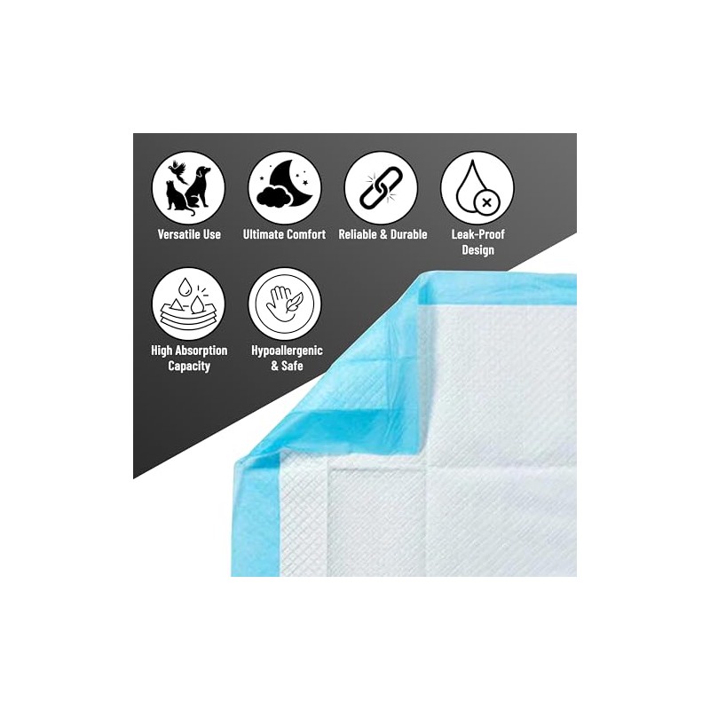 H-line 25 x Disposable Incontinence Bed Pads, 60 x 60