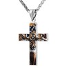 Cross Pendant Necklace For Mens Women Jewelry Religious Pendant Chain