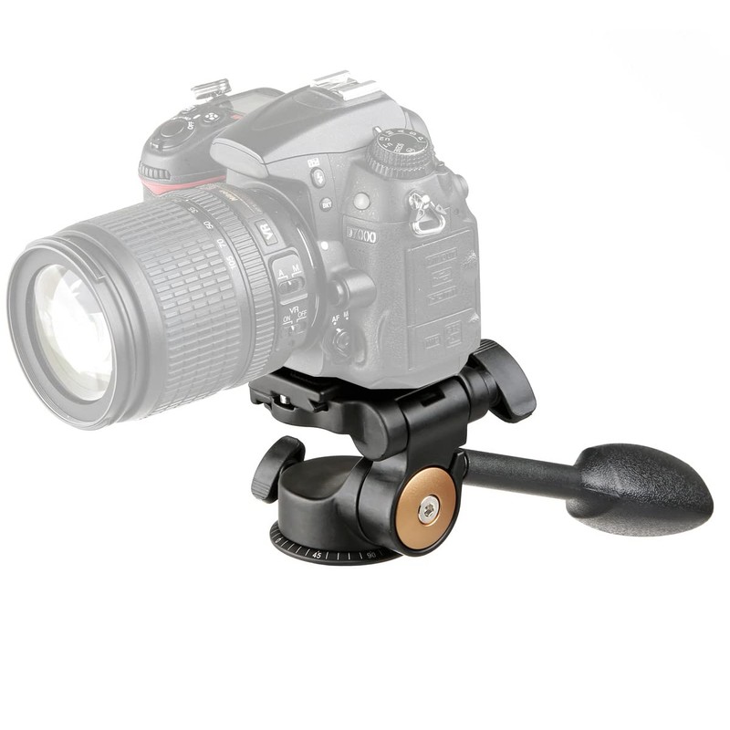 ayex hydraulic 3-way tripod head tilt with quick release plate