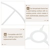 PATIKIL 4.3 Inch Lamp Shade Ring, 4 Set Lamp Shade