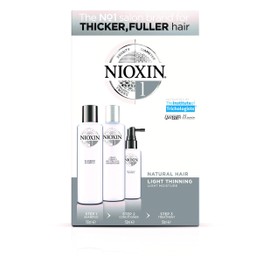 Trio Nioxin Sistema 1 Thicker, Fuller Shampoo 150 ml, Acondicionador 150 ml, Tratamiento 50 ml