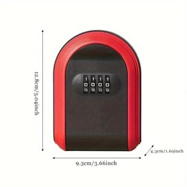 Thingymabob Secure Lockable Key Box with Combination (Black)