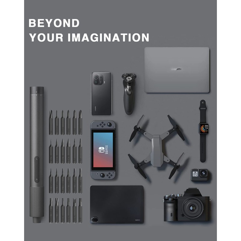 Xiaomi Electric Precision Screwdriver, All-metal Gearbox, Powerful Magnetic Motor, Rechargeable