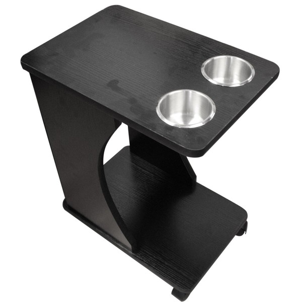 Classic Poker Table Drink Carts Black Color