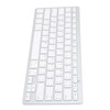 Wireless Keyboard English Thai Bilingual Portable Stylish Ultra Thin Silver