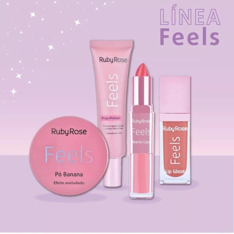 Ruby Rose Labial Liquido Matte Feels Variedad De Colores By